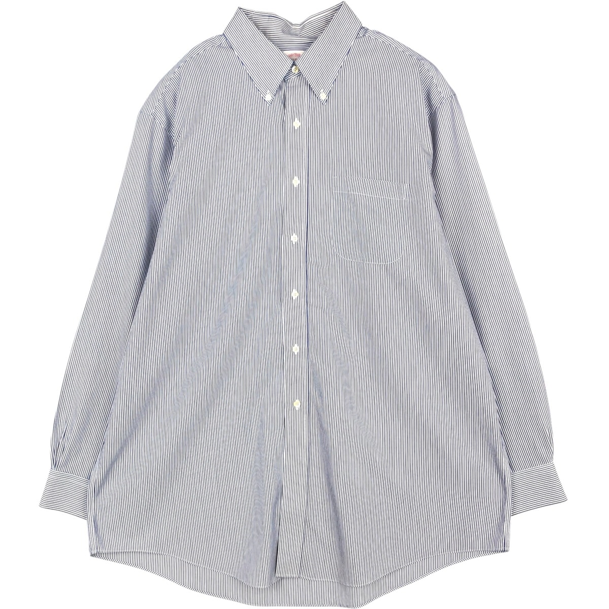 古着 ブルックスブラザーズ Brooks Brothers 346 REGULAR FIT 長袖 ボタンダウンストライプシャツ メンズXL相当/eaa673028