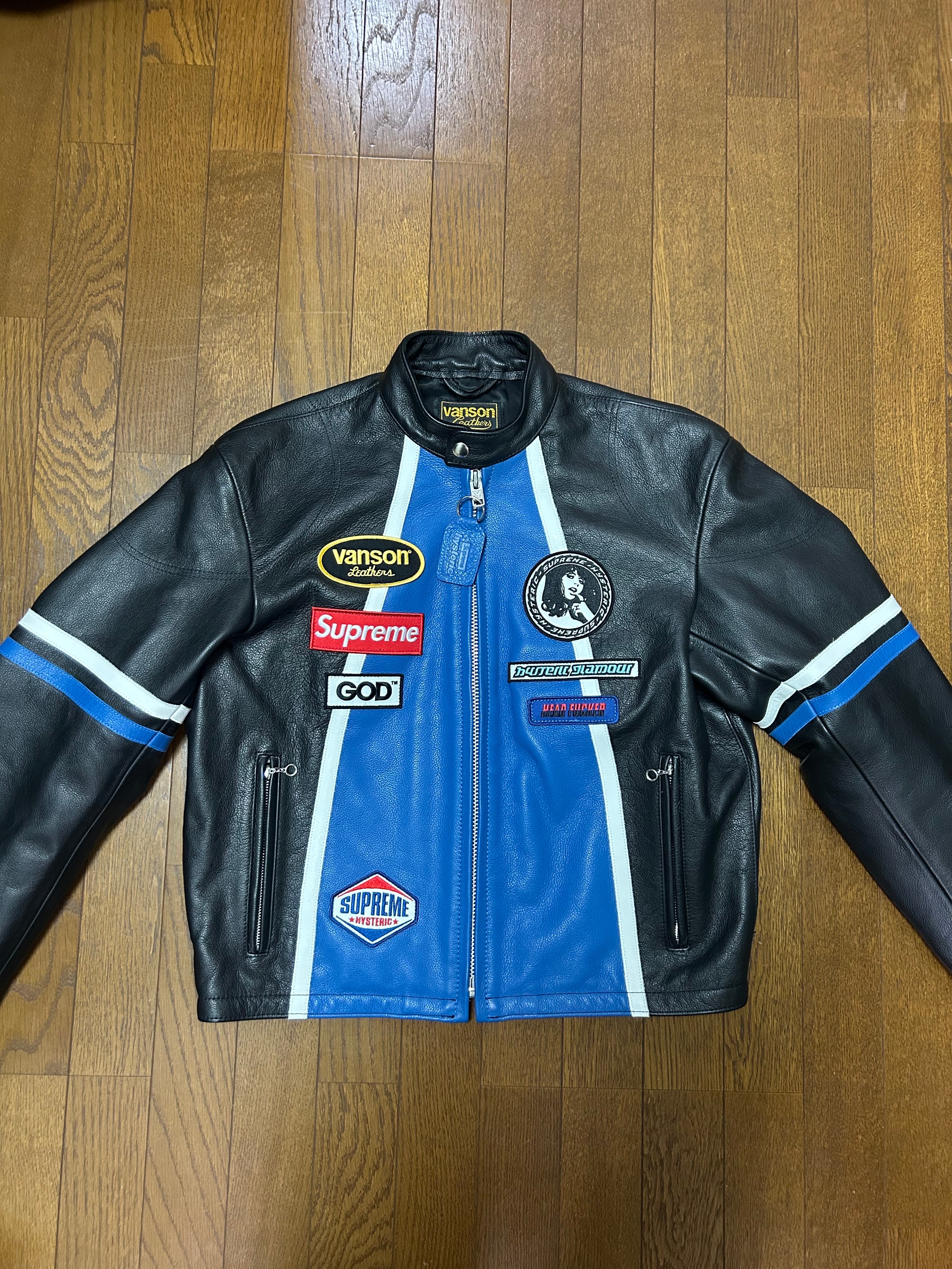 Supreme x HYSTERIC GLAMOUR Vanson Leather Jacket "Black"