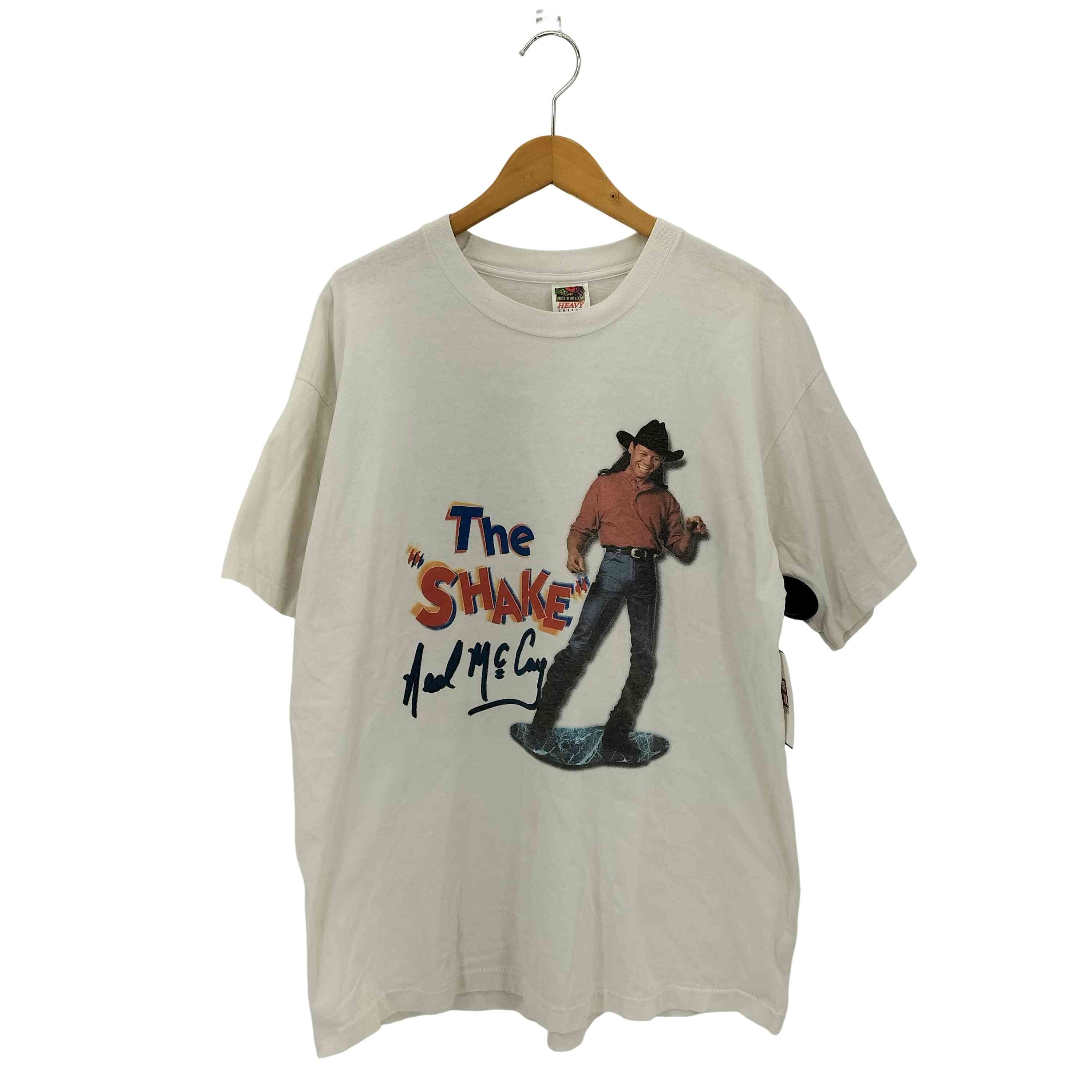 90s USA製 シングルステッチ THE SHAKEイラストプリント クルーネックTシャツ【1142528367797】