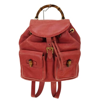 バンブー レザー バックパック bamboo leather backpack【1143862131570】
