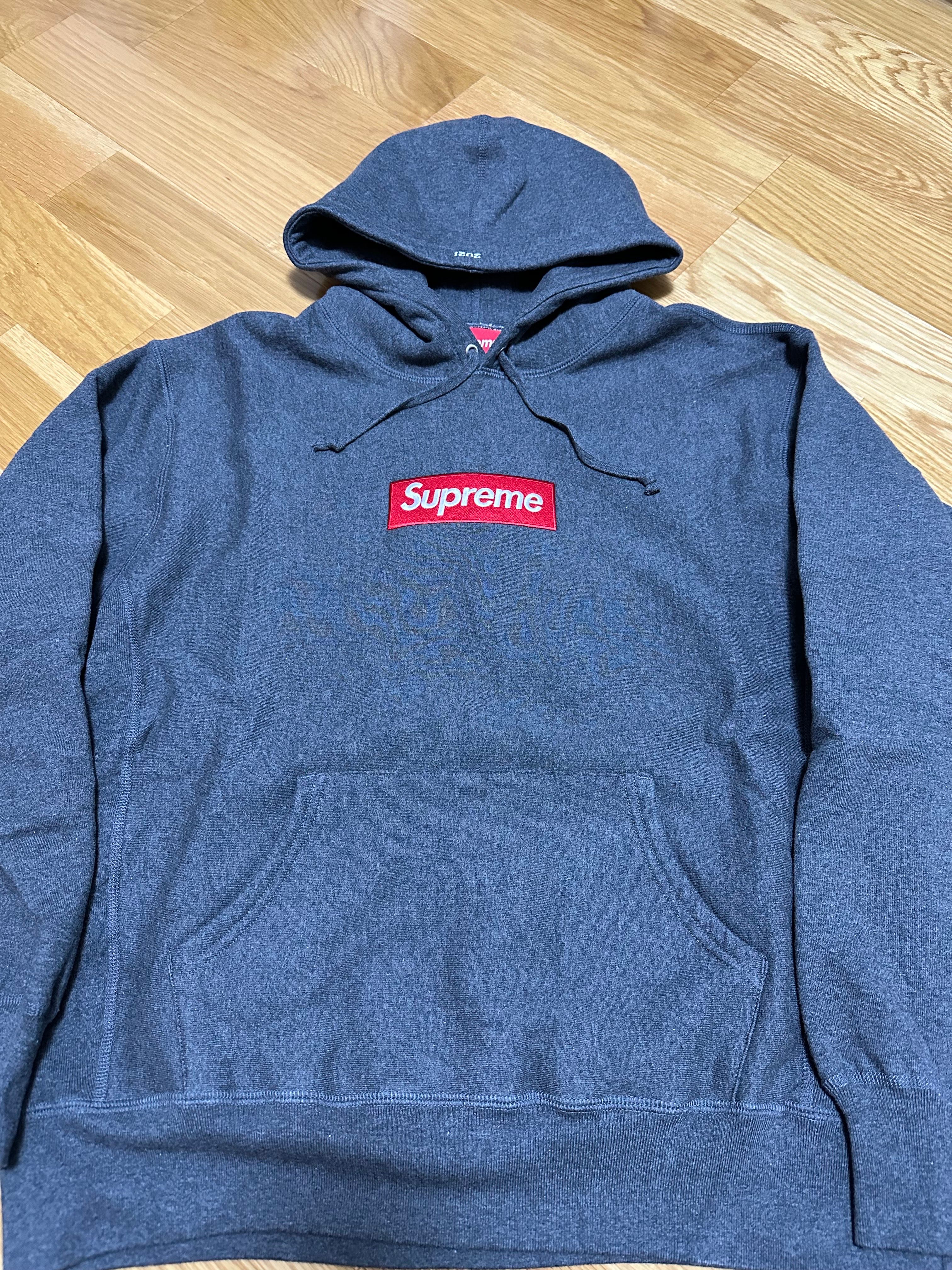 Supreme Box Logo Hooded Sweatshirt "Charcoal" (21FW)