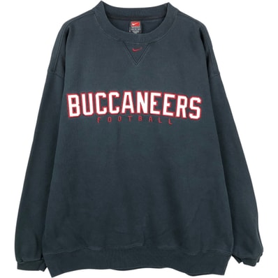 古着 ~00年代 ナイキ NIKE TEAM センターロゴ NFL TAMPA BAY BUCCANEERS タンパベイバッカニアーズ スウェットシャツ トレーナー メンズXL相当/eaa652390