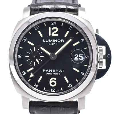パネライ PANERAI PAM00244 ルミノール マリーナ デイト ブラック 自動巻き メンズ 箱・保証書付き 腕時計 N#148616