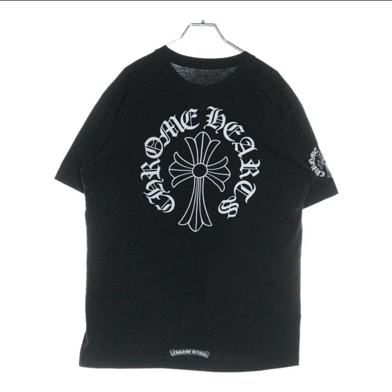 クロムハーツ CHクロス ネックプリントTシャツ "ブラック"