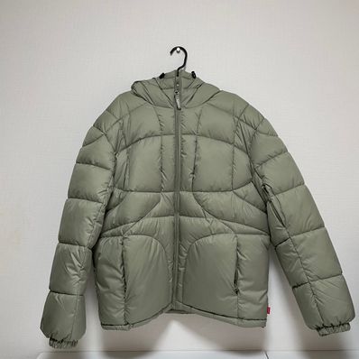 Supreme Warp Hooded Puffy Jacket "Sage"