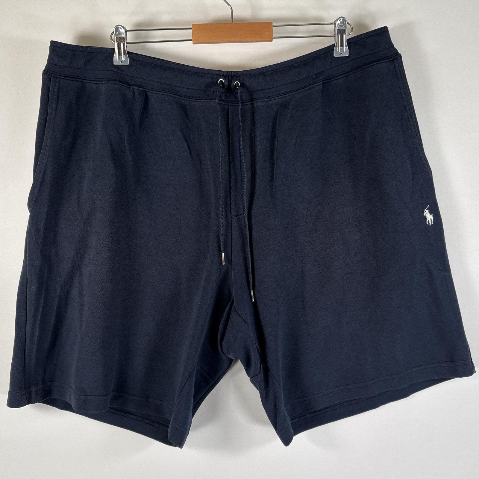 古着 ポロ・ラルフローレン POLO RALPH LAUREN ショートパンツ スウェット ワンポイントロゴ刺繍 大きいサイズ 2XR ネイビー メンズ