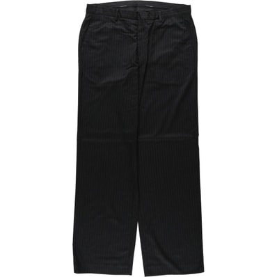 古着 カルバンクライン Calvin klein ストライプ柄 スラックス ワイドパンツ メンズw35相当/eaa635310