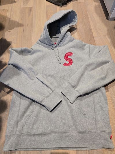 Supreme S Logo Hooded Sweatshirt "Heather Grey" (20FW)