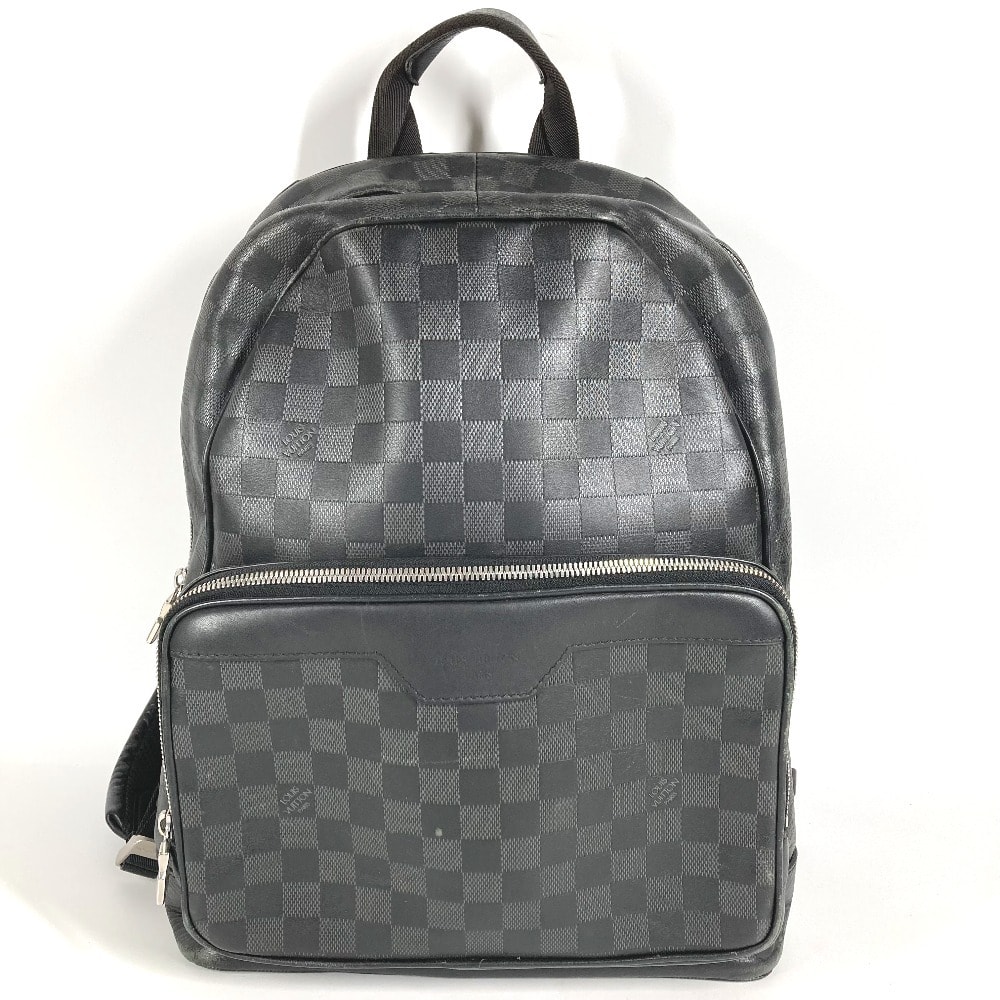 ルイヴィトン LOUIS VUITTON キャンパス バックパック N40306 ダミエアンフィニ カバン バックパック リュックサック ダミエアンフィニレザー オニキス ブラック