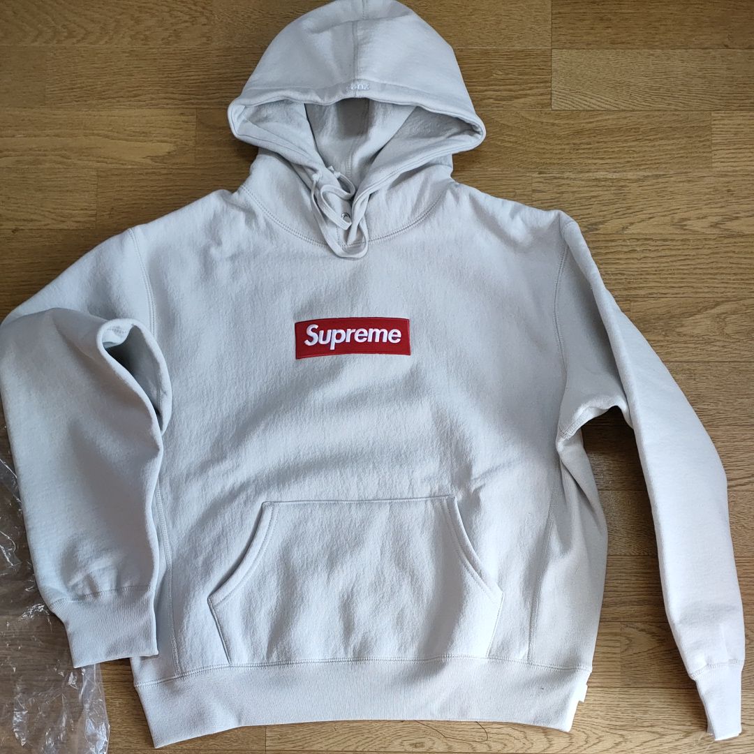 Supreme Box Logo Hooded Sweatshirt "Stone" (24FW)