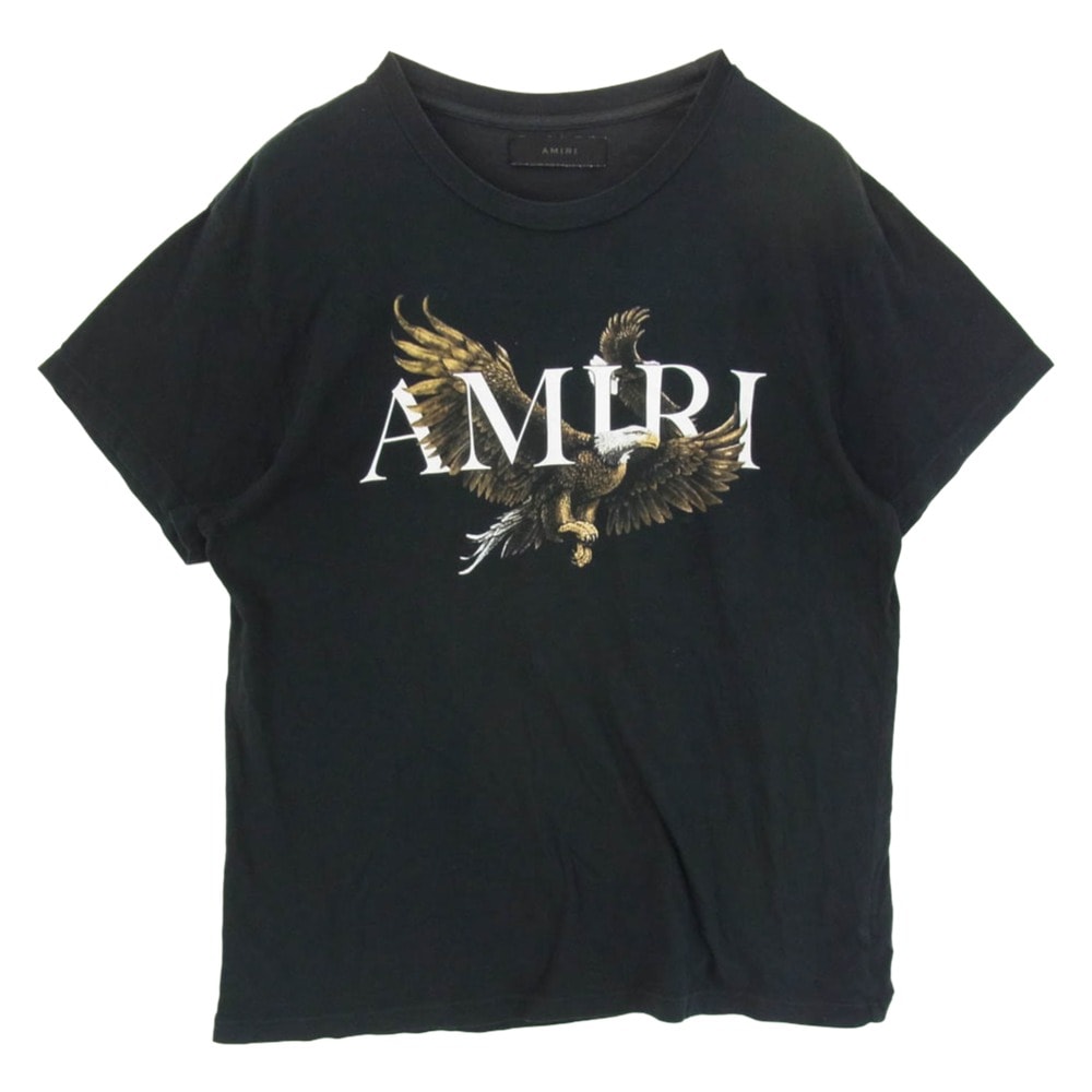 AMIRI アミリ Tシャツ 国内正規品 株 三越伊勢丹 Eagle Tee イーグルプリント デザイン 半袖 Tシャツ M ブラック系 M【中古】