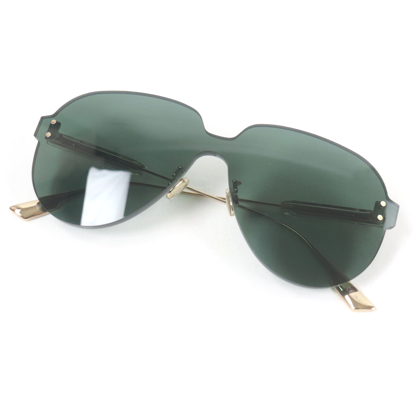 極美品 クリスチャンディオール
 サングラス Dior Color Quake3 ゴールド グリーン レディース