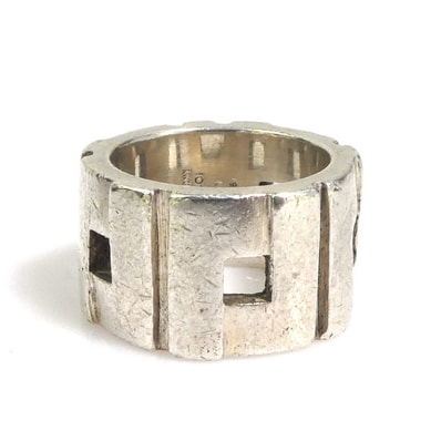 グッチ GUCCI リング・指輪 シルバー925 シルバー ユニセックス 9号【中古】 h31466a