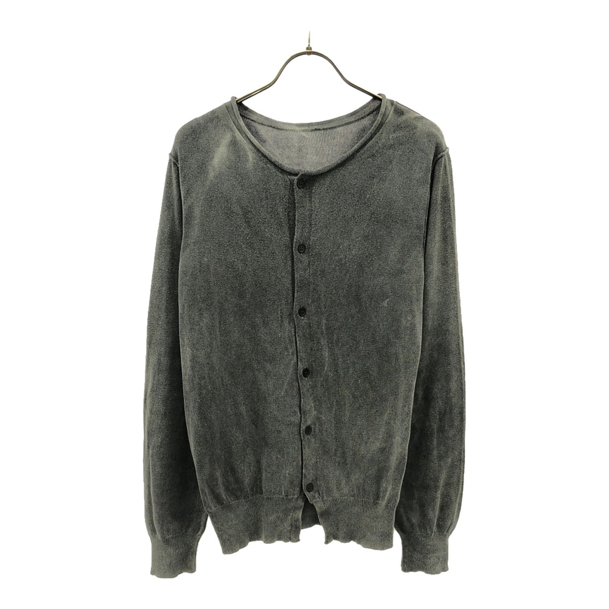 Y's ワイズ 長袖 コットン カーディガン 2 グレー系