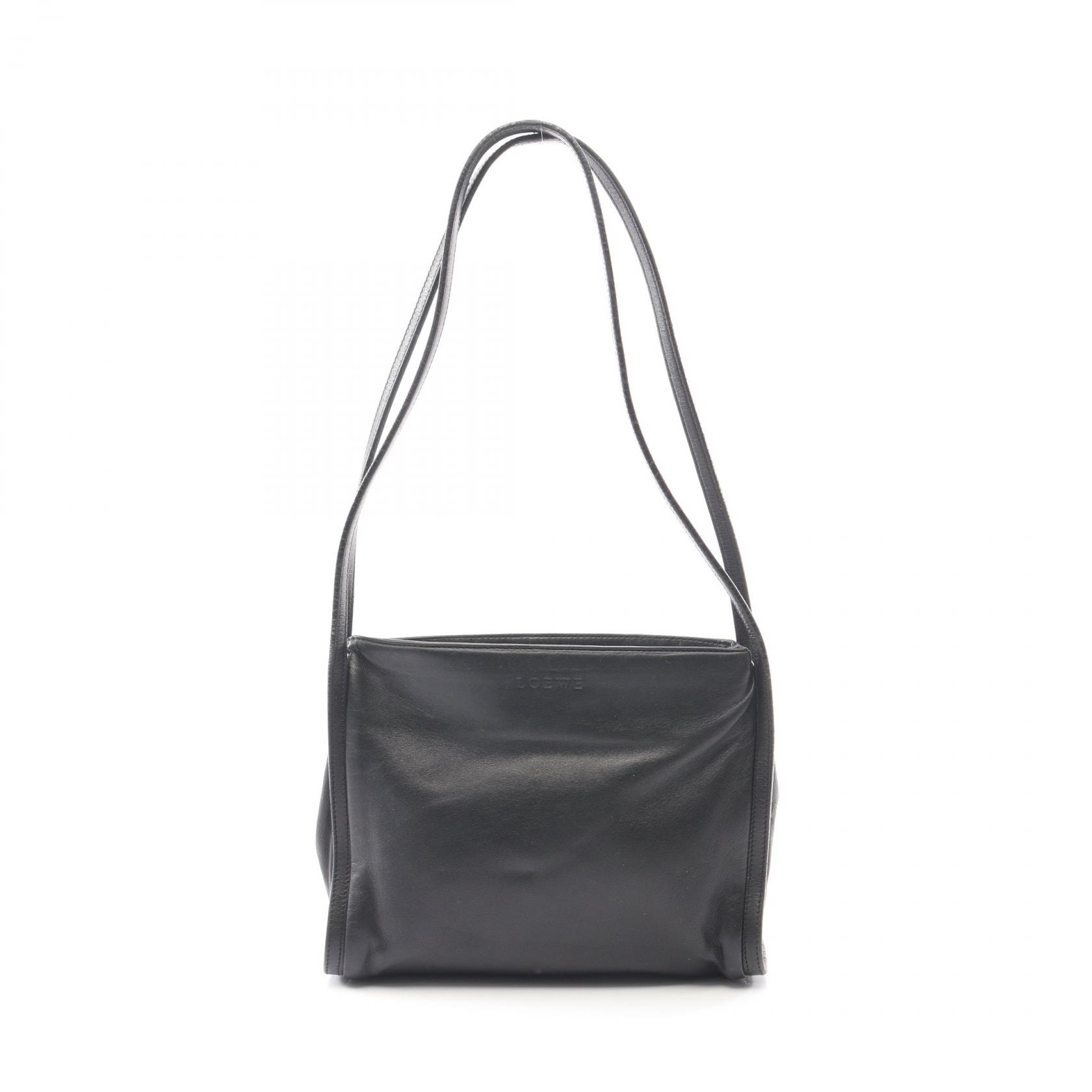 ロエベ LOEWE ショルダーバッグ バッグ レザー レディース ブラック系 【中古】