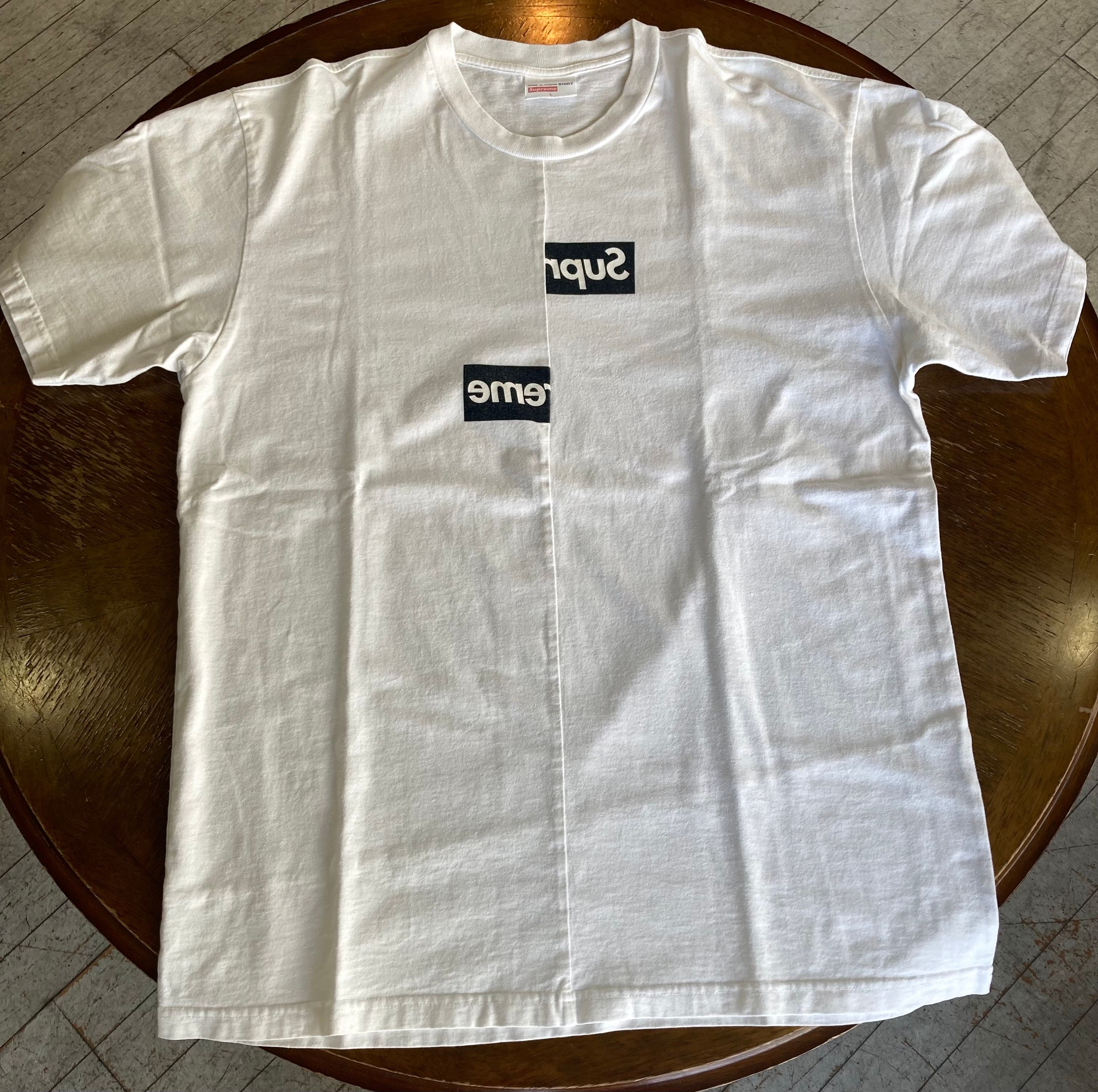 Supreme / Comme des Garçons SHIRT® Split Box Logo Tee "White"