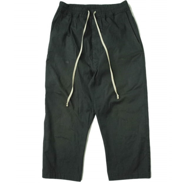 Rick Owens リックオウエンス 16AW イタリア製 DRAWSTRING CROPPED PANTS サルエルクロップドパンツ RU16F6381 46 ブラック イージー ドローストリング ボトムス mm9732