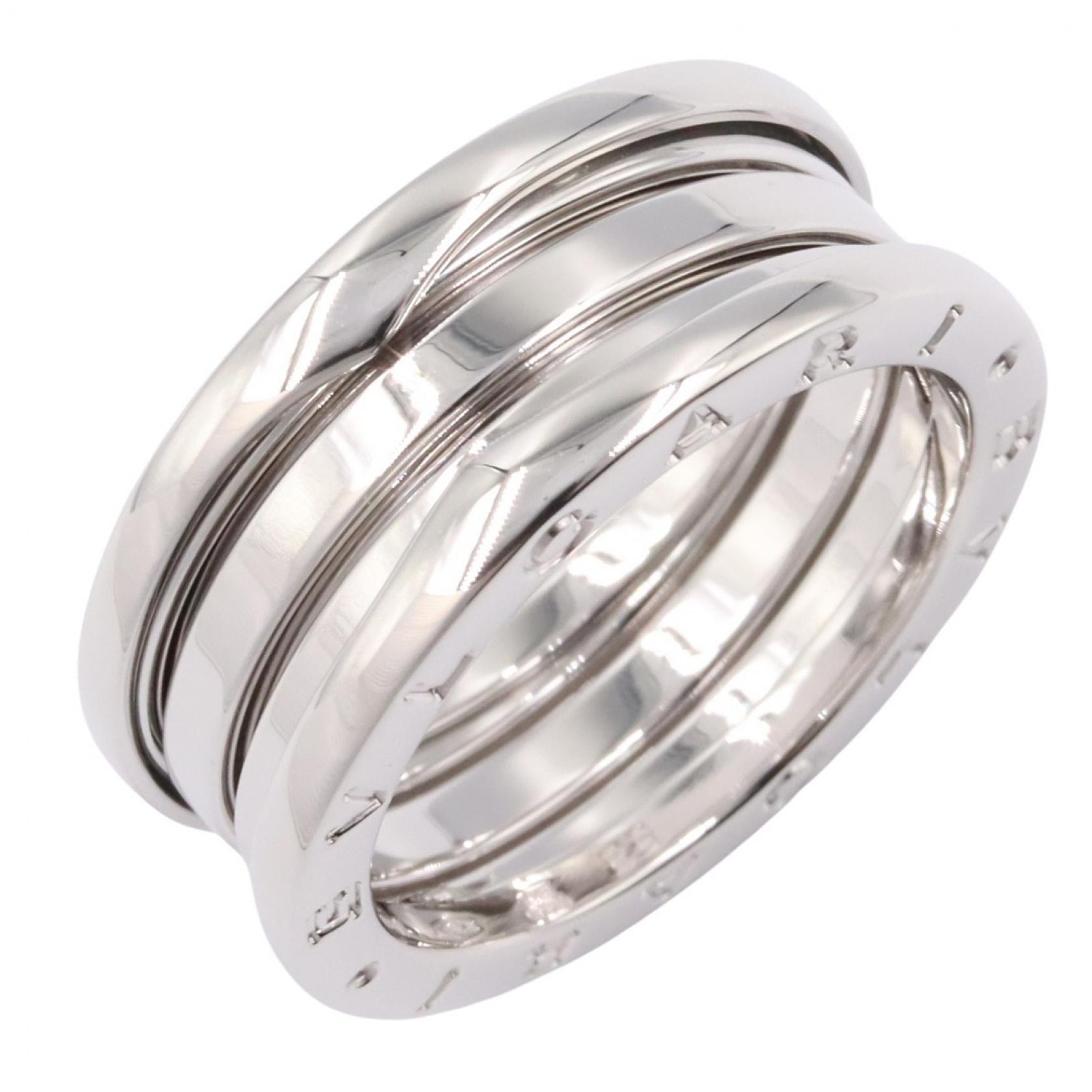 ブルガリ BVLGARI B-zero1 ビーゼロワン リング 3バンド リング・指輪 ジュエリー K18WG(ホワイトゴールド) メンズ レディース シルバー系 【中古】