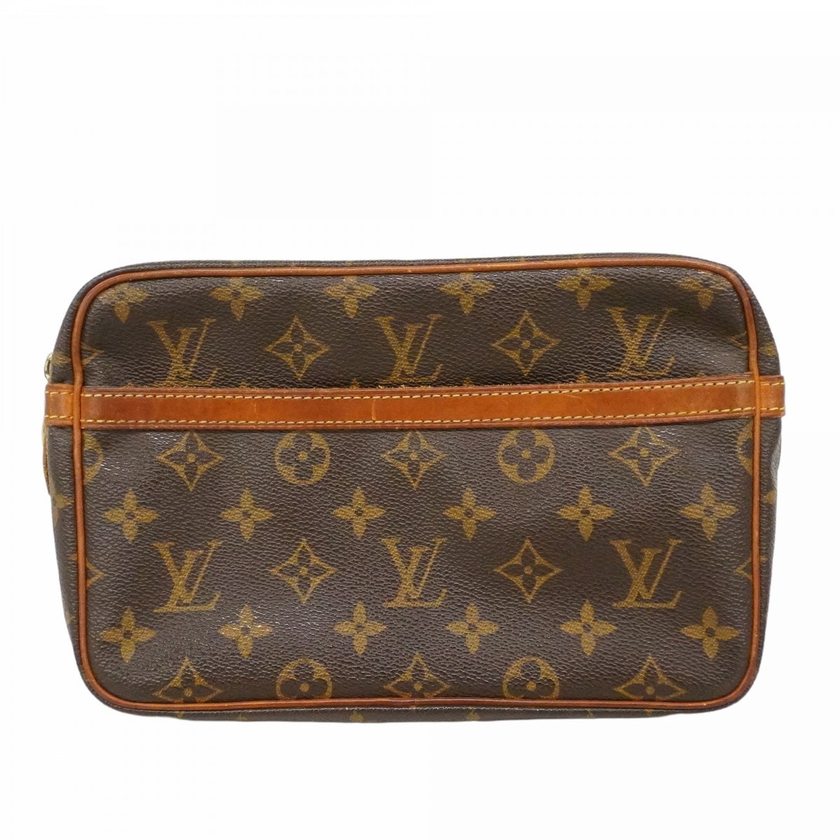 【6da0607】ルイヴィトン クラッチバッグ モノグラム コンピエーニュ23 M51847 ブラウン【中古】メンズ レディース ユニセックス