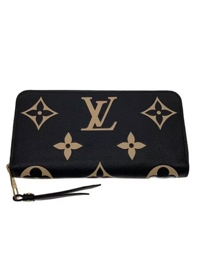 Louis Vuitton Bi-Color Monogram Amplant Zippy Wallet "Black/Beige"