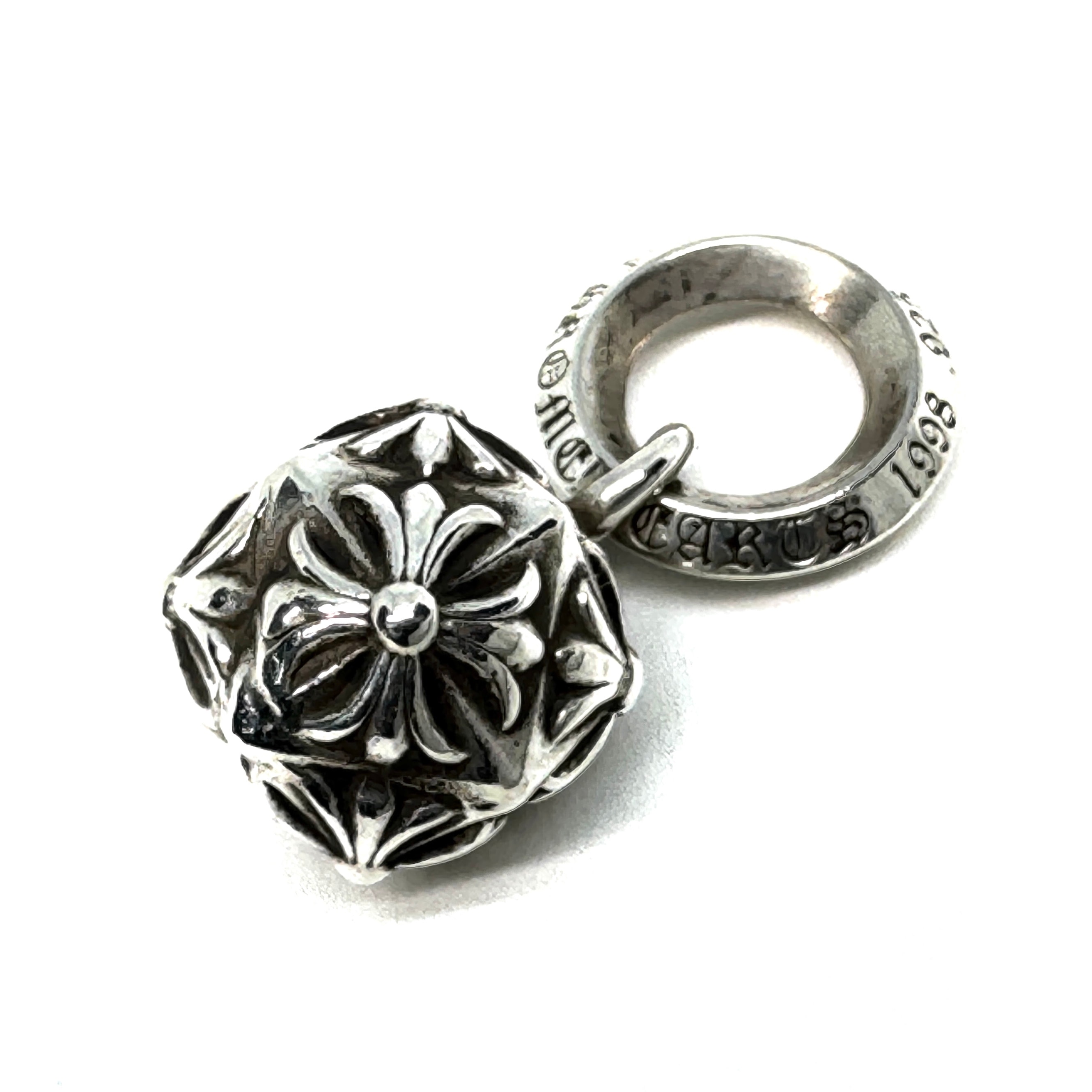 Chrome Hearts Pyramid Plus Ball Charm "Silver"