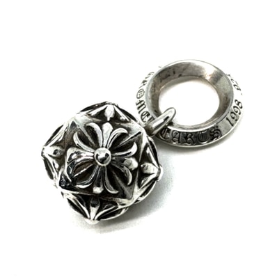 Chrome Hearts Pyramid Plus Ball Charm "Silver"