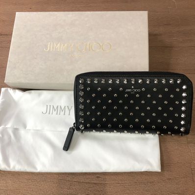 美品 ジミーチュウ ラウンドファスナー 長財布 ユニセックス