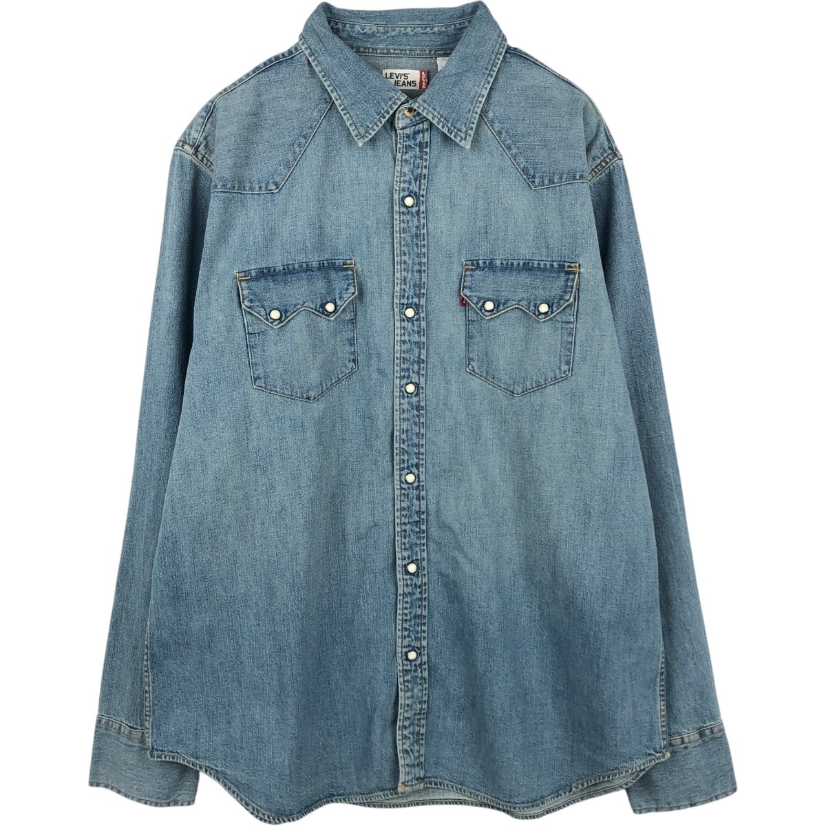 古着 90~00年代 リーバイス Levi's LEVI'S JEANS 長袖 デニム ウエスタンシャツ メンズL相当 ヴィンテージ/eaa676833