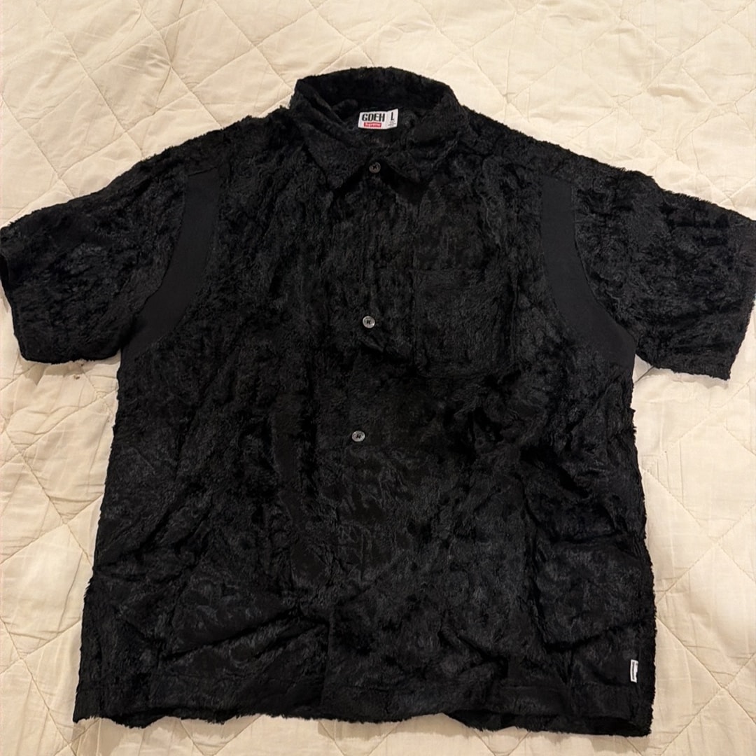 Supreme x GOODENOUGH Crushed Rayon S/S Shirt "Black"