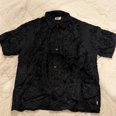 Supreme x GOODENOUGH Crushed Rayon S/S Shirt "Black"