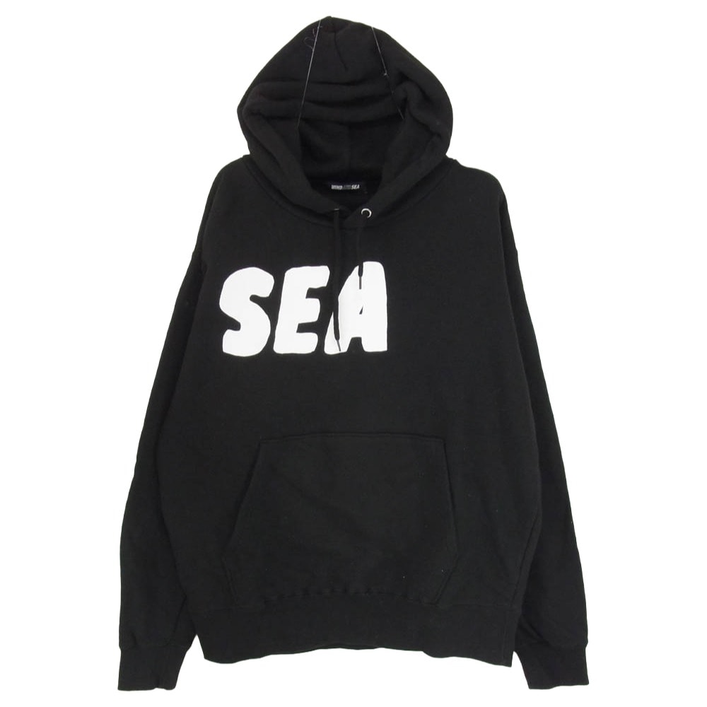 WIND AND SEA ウィンダンシー パーカー 21AW WDS-NJL-02 NAIJEL GRAPH ナイジェル グラフ コットン ロゴ パーカー ブラック系 M【中古】