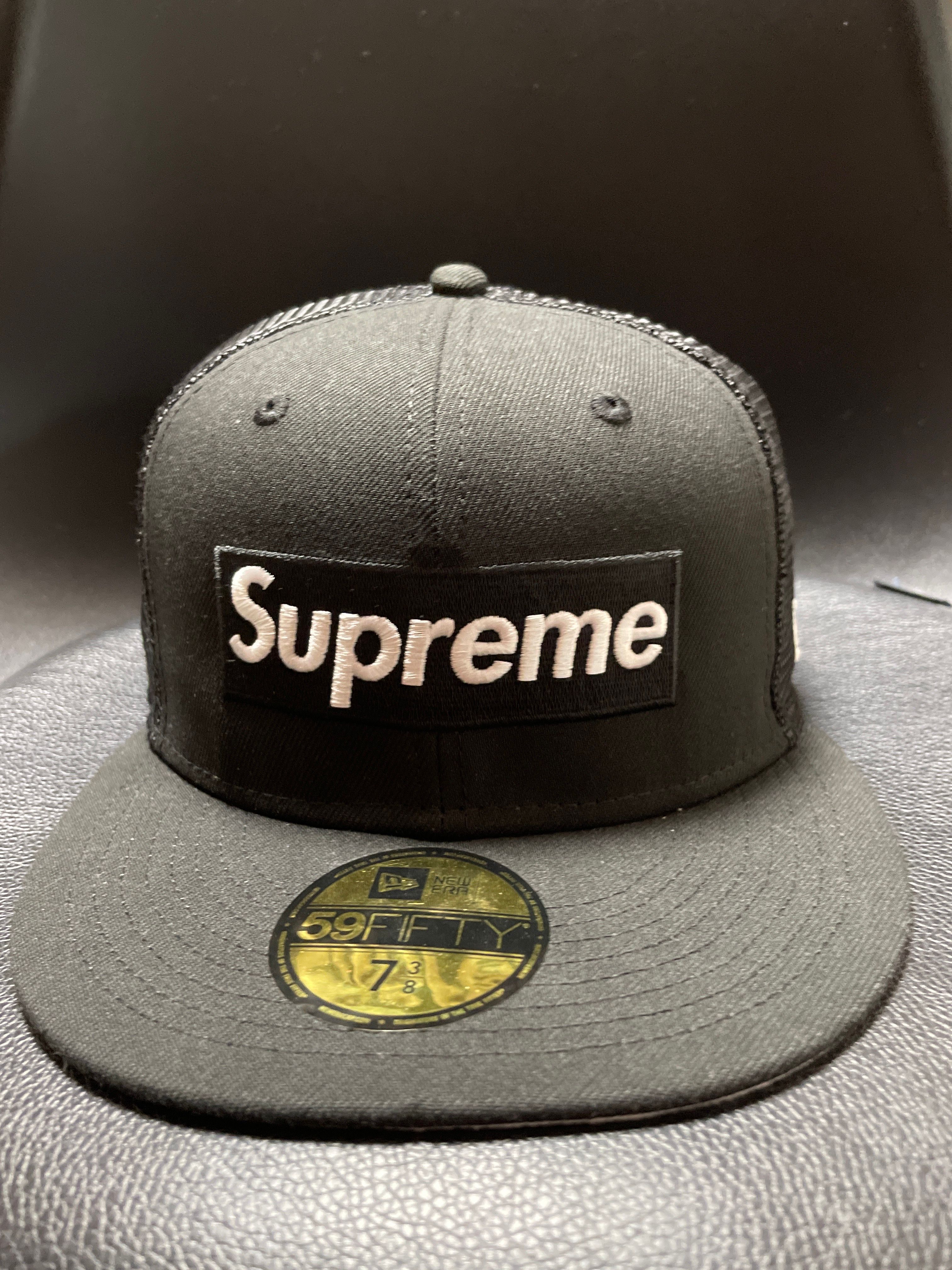 Supreme Box Logo Mesh Back New Era "Black" (22SS)