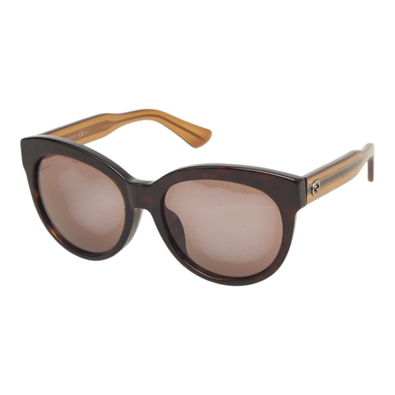グッチ サングラス GG3757/F/S ブラウン プラスチック レディース GUCCI 【中古】