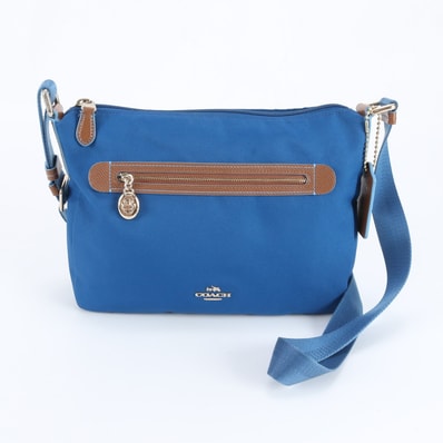 ■極美品 コーチF37239 ショルダーバッグ レザー×ナイロン