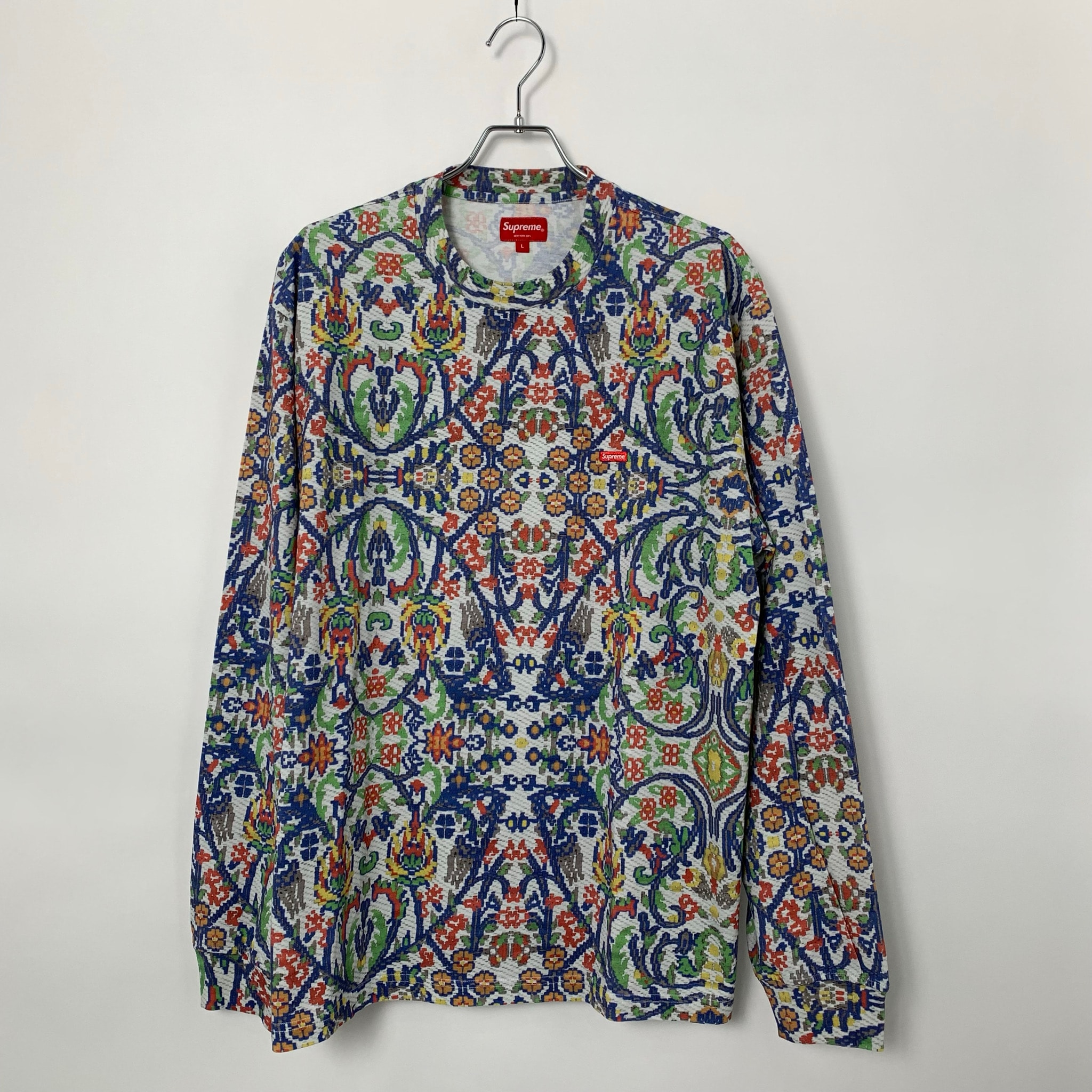 Supreme Small Box L/S Tee "Tapestry"(23SS)