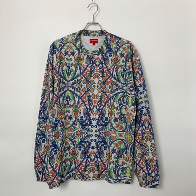 Supreme Small Box L/S Tee "Tapestry"(23SS)