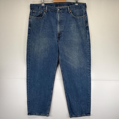 古着 リーバイス Levi's デニムパンツ 550 テーパード 5ポケット ジーンズ ジーパン 大きいサイズ ジップフライ w42 L32 ブルー メンズ
