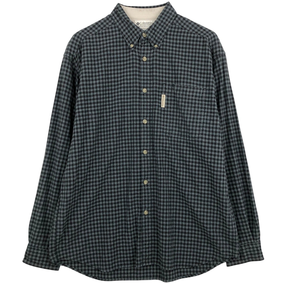 古着 90~00年代 コロンビア Columbia 長袖 ボタンダウンチェックシャツ メンズL相当 ヴィンテージ/eaa478151