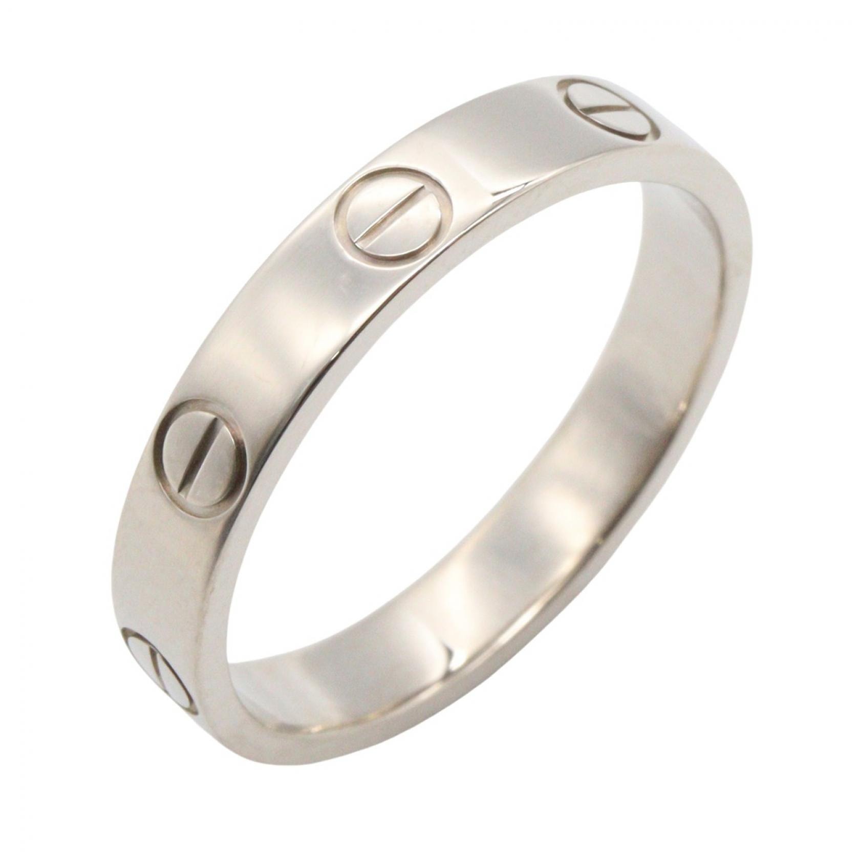 カルティエ CARTIER ミニラブリング リング・指輪 ジュエリー K18WG(ホワイトゴールド) メンズ レディース シルバー系 【中古】