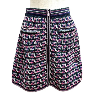 極美品 シャネル スカート マルチ 38 17S P56617K07412