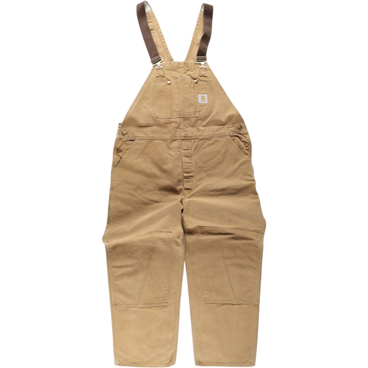 古着 ビッグサイズ カーハート Carhartt ダブルニー ダック オーバーオール メンズw46相当/eaa633586