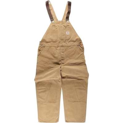古着 ビッグサイズ カーハート Carhartt ダブルニー ダック オーバーオール メンズw46相当/eaa633586
