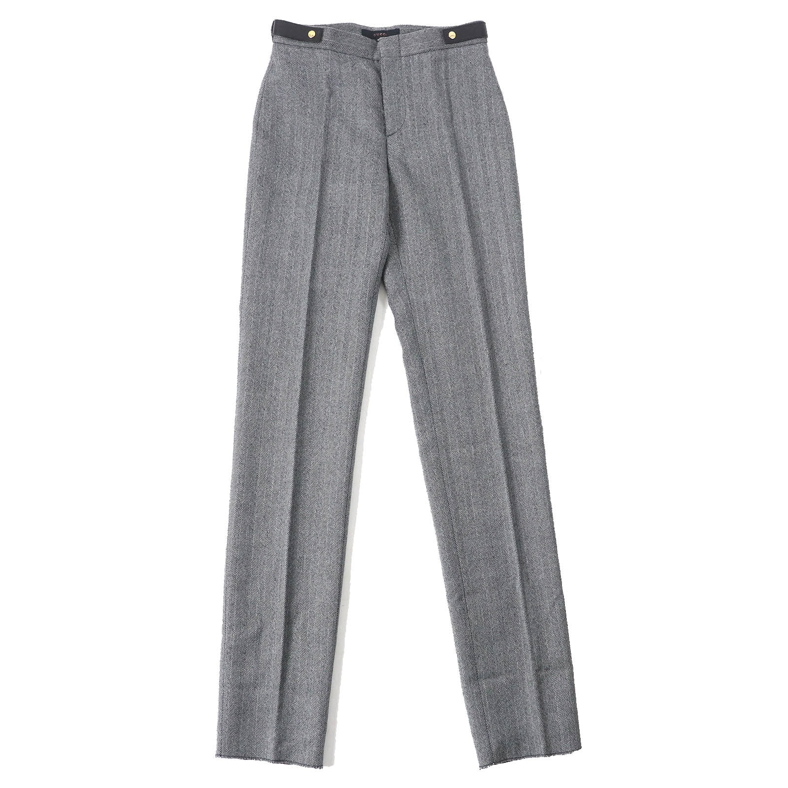 未使用品 グッチ
 パンツ グレー系 レディース 40