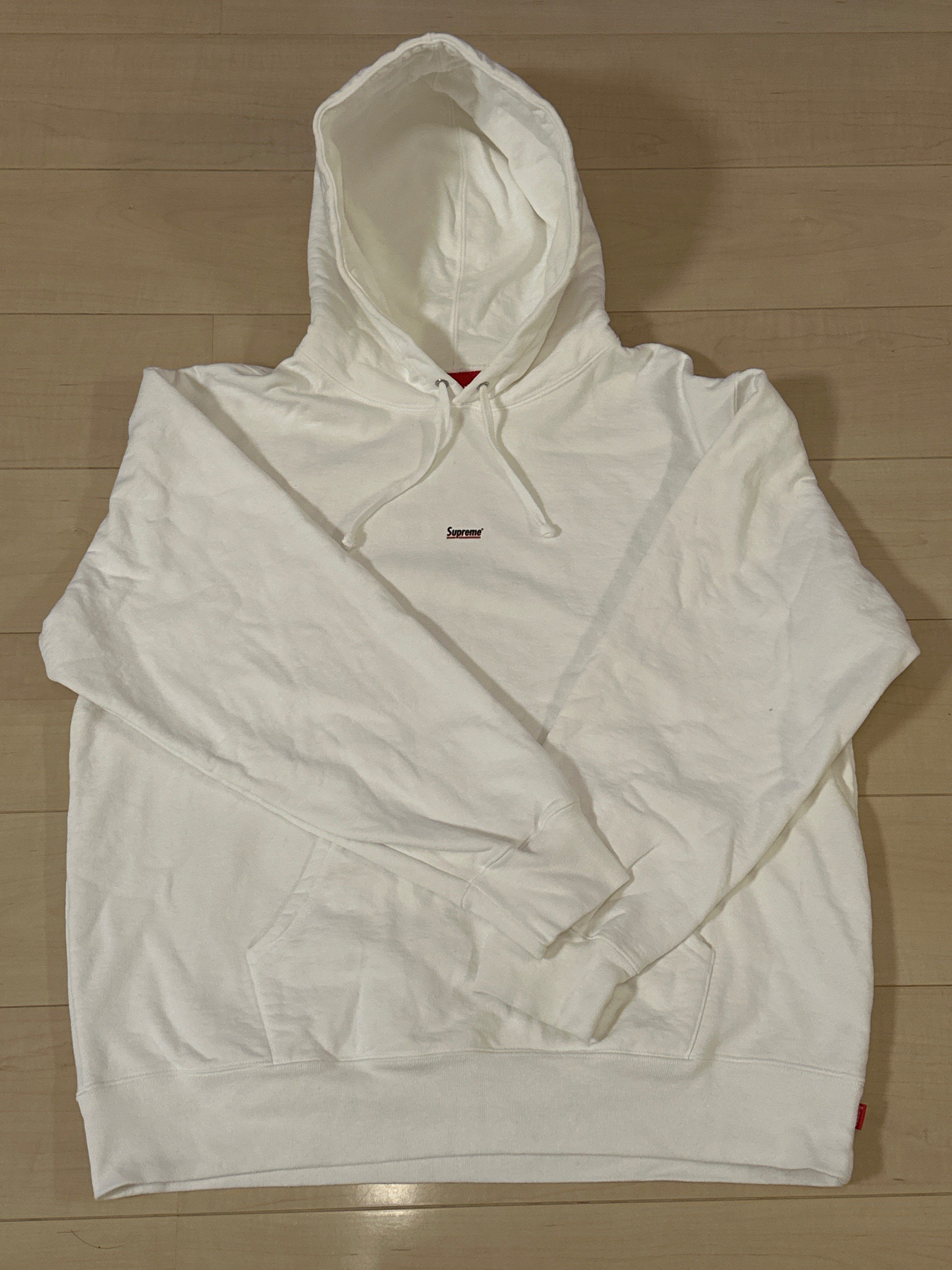 Supreme Underline Hooded Sweatshirt "White"