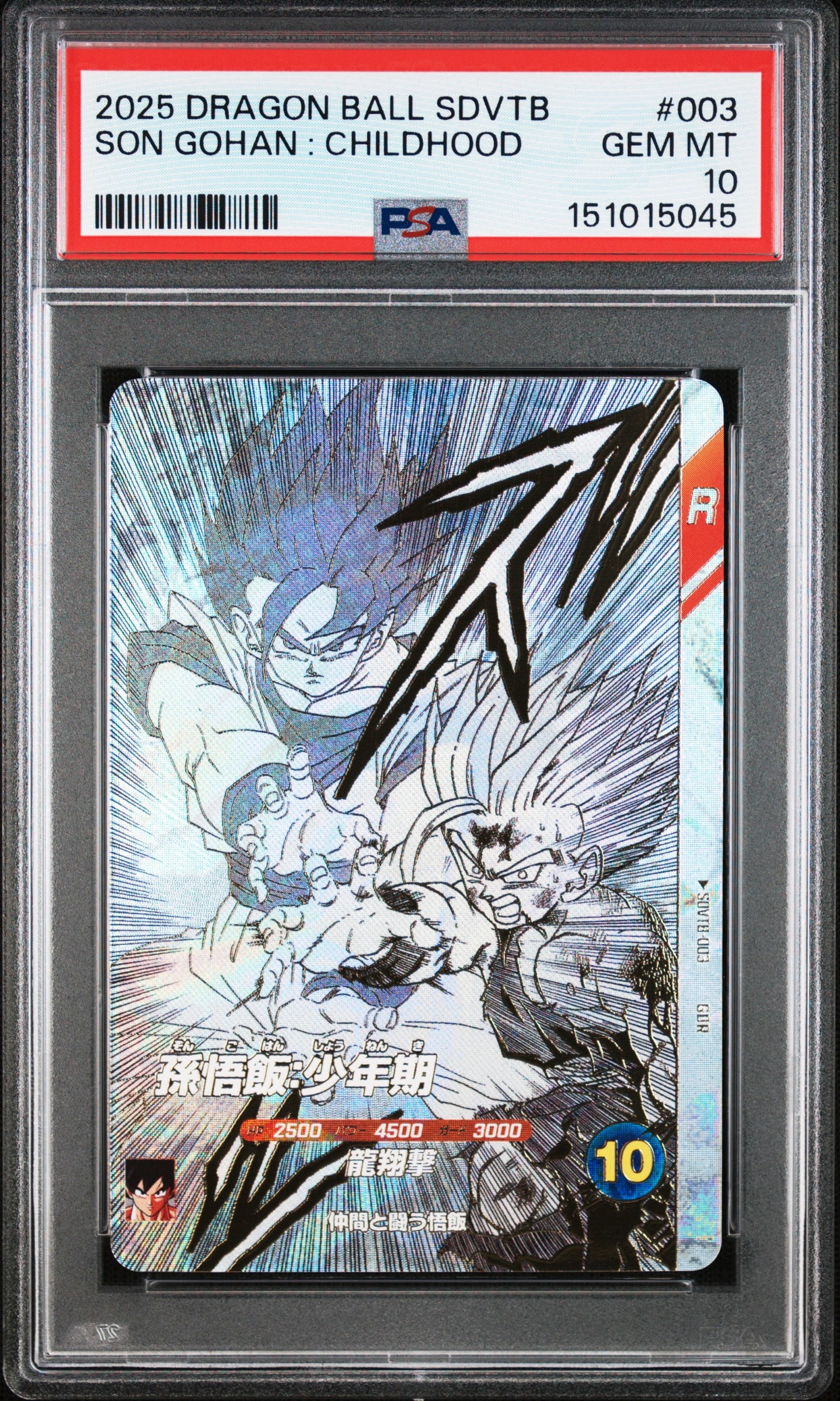 孫悟飯:少年期 GDR [SDVTB-003](ドラゴンボールスーパーダイバーズ「9ポケットバインダーセット ドラゴンボール 40th アニバーサリー エディション」)