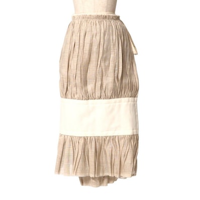 COMME des GARCONS コムデギャルソン ロングスカート サイズS エスニッククチュール期 ラップスカート リネン AD2001 ブランド古着【中古】20250310/RA3325