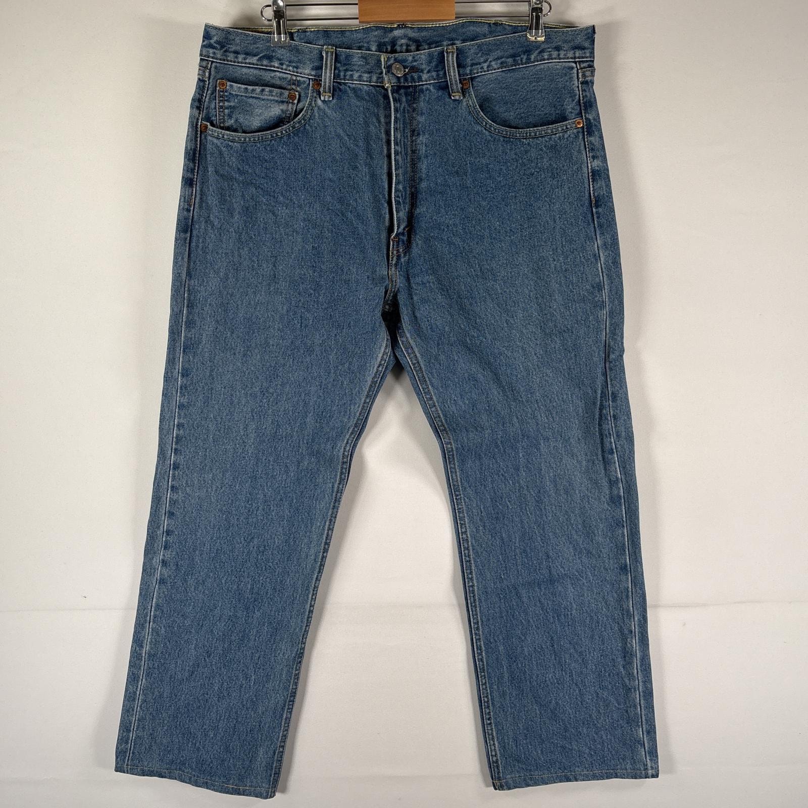 古着 リーバイス Levi's デニムパンツ 505 ストレート ジーパン ジーンズ 大きいサイズ 長ズボン ボトムス w38 L29 ブルー系 メンズ