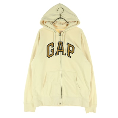 GAP ギャップ 長袖 ジップパーカー S ベージュ系