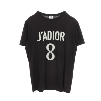 ディオール Dior J'ADIOR 8 半袖Tシャツ 衣料品 トップス コットン レディース ブラック系 843T03TC428 【中古】