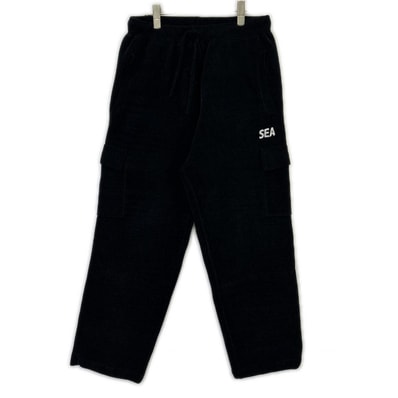 ウィンダンシ― 25FW ブラック Mole Knit Cargo Pant
